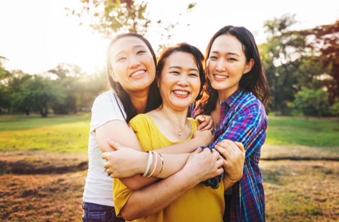 Family selling their home.